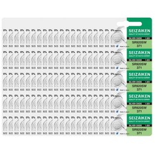 Bulk Pack of 100 Seiko 371 SR920SW Silver Oxide Batteries - Safe Reliable