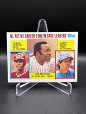 1984 Topps - Career Leaders Joe Morgan, Larry Bowa, Cesar Cedeno #705