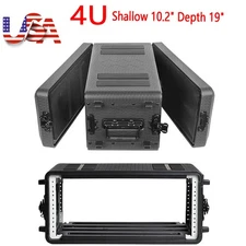4U Rack Case Dust-Proof Watertight Shallow 10.2" - D19" Rackmount Flight Case