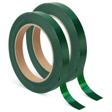 2 Roll Green Floral Tape, 1/2Inch Wide Florist Tape Waterproof, Flower Wrap Tape