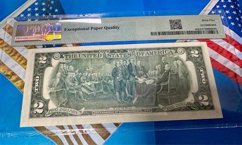 1993 TWO DOLLAR NOTE PROFESSIONALLY GRADED- PMG 65 - SEE PICS - SUPER NICE!!! - Picture 4 of 5