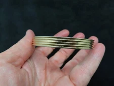 Vintage Gold Tone Circle Design NAPIER Bangle Bracelet