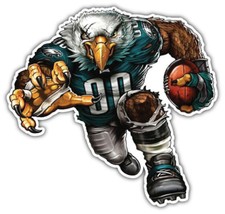 Philadelphia Eagles NFL Mascot Car Bumper Sticker Decal - 3'' or 5''
