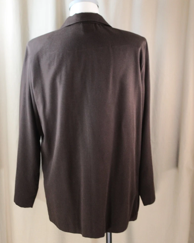 Maggie Lawrence中号棕色无衬里西装外套 — 第 3/4 张图片