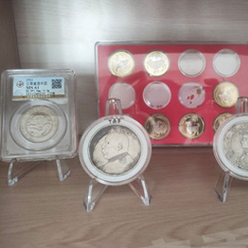20PCS Plastic Mini Badge Medal Coin Display Stands Holders Small Easel Stands QS - Picture 3 of 22