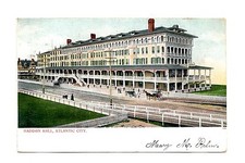 Vintage Haddon Hall Atlantic City New Jersey Color Postcard  Post Mark 1906