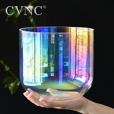 CVNC 432HZ 6'' E Chakra Alchemy Cosmic Light Clear Quartz Crystal Singing Bowl