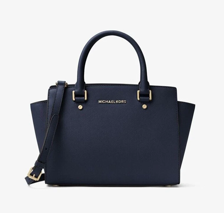 Selma Saffiano Leather Medium Satchel