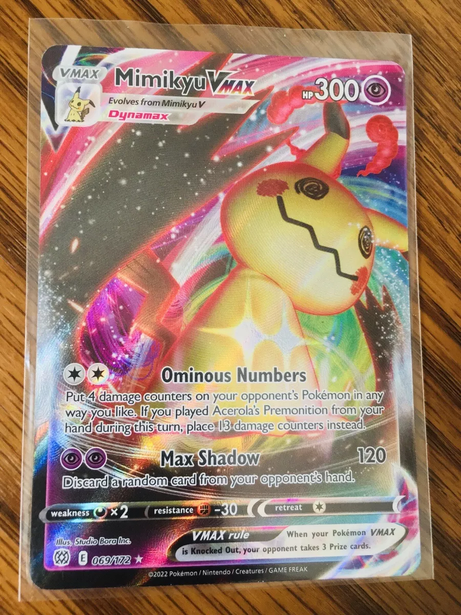  Mimikyu VMAX - 069/172 - Full Art Ultra Rare - Sword