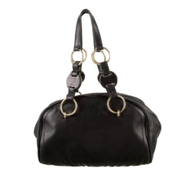 Yves Saint Laurent Paris Rive Gauche Vintage Leather Shoulder Bag