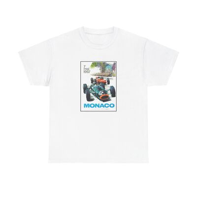 1965 Monaco Formula 1 Gran Prix Unisex Heavy Cotton Tee