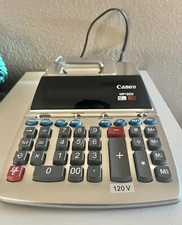 Canon MP18DII Adding Machine 12 Digit 2 Color Print Desktop Printing Calculator