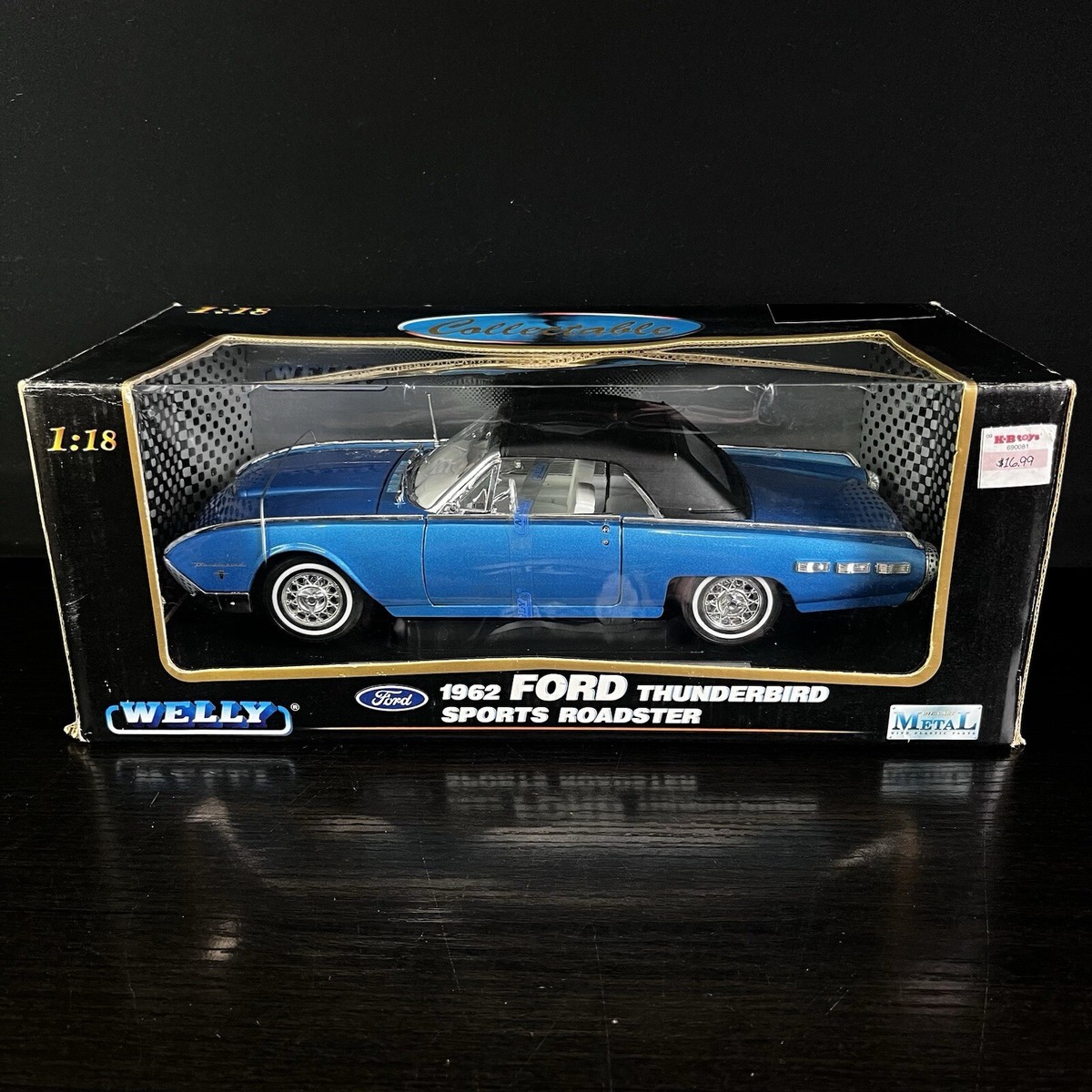 ミニカー ダイキャスト 1962 ford thunderbird sports Welly Ford THUNDERBIRD SPORTS ROADSTER RED 1962 Model Car