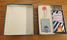 1957 Zippo Gift Set, with Jersey Blues Zippo Advertiser, Unstruck, Rare