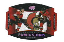 BRADY TKACHUK & ANTHONY DUCLAIR 20-21 UPPER DECK SERIES 1 CLEAR CUT FOUNDATIONS