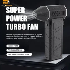 130000RPM Turbo Blower Jet Fan Violent Turbofan Brushless Motor USB Rechargeable
