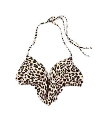 pink animal print bikini
