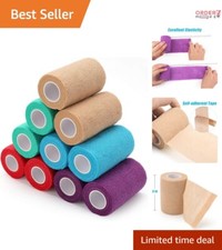 Vet Wrap Tape 3 Inch 5 Yards Self Adhesive Bandage Support for Dogs Horses