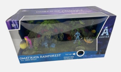 World of Pandora Omatikaya Rainforest Jake Sully Avatar Light Up Diorama Set NEU