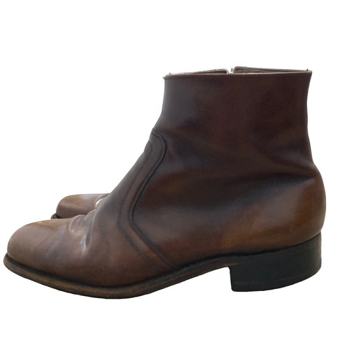 Vintage Florsheim Light Brown Hazelnut Boots Quarter Length  display picture 2