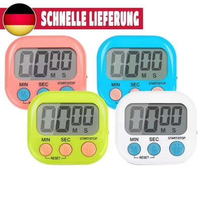4 PCS Magnetic Digital Electronic Timer LCD Cooking Timer Cooking Baking Tools