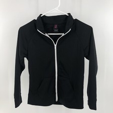 Urban Groove Balera Dance Black Front Zip Track Jacket Child's Medium