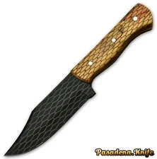 Custom 440C Steel Falcon Ridge Fixed Blade Hunting Knife Handmade,No Damascus (A