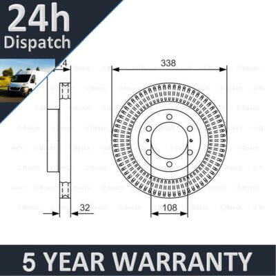 Fits Toyota Land Cruiser Prado 2009-2024 + Other Models PV Front Brake Disc
