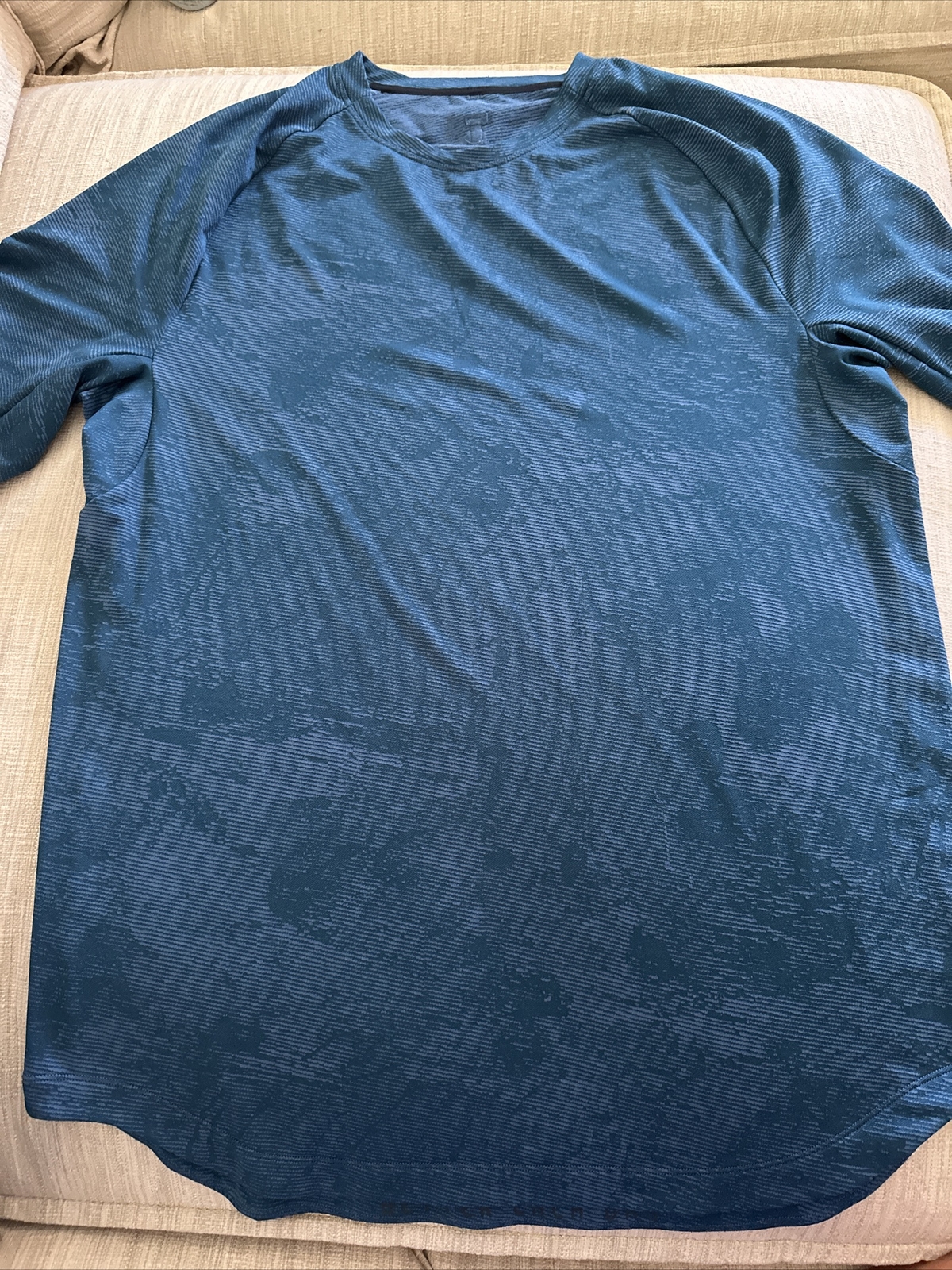 Lululemon Performance Pull Over Shirt Marbled Blue - image 1