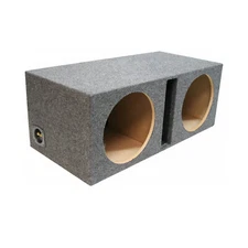 Car Audio Dual 15" Vented Subwoofer Stereo Sub Box Ported Enclosure Speaker