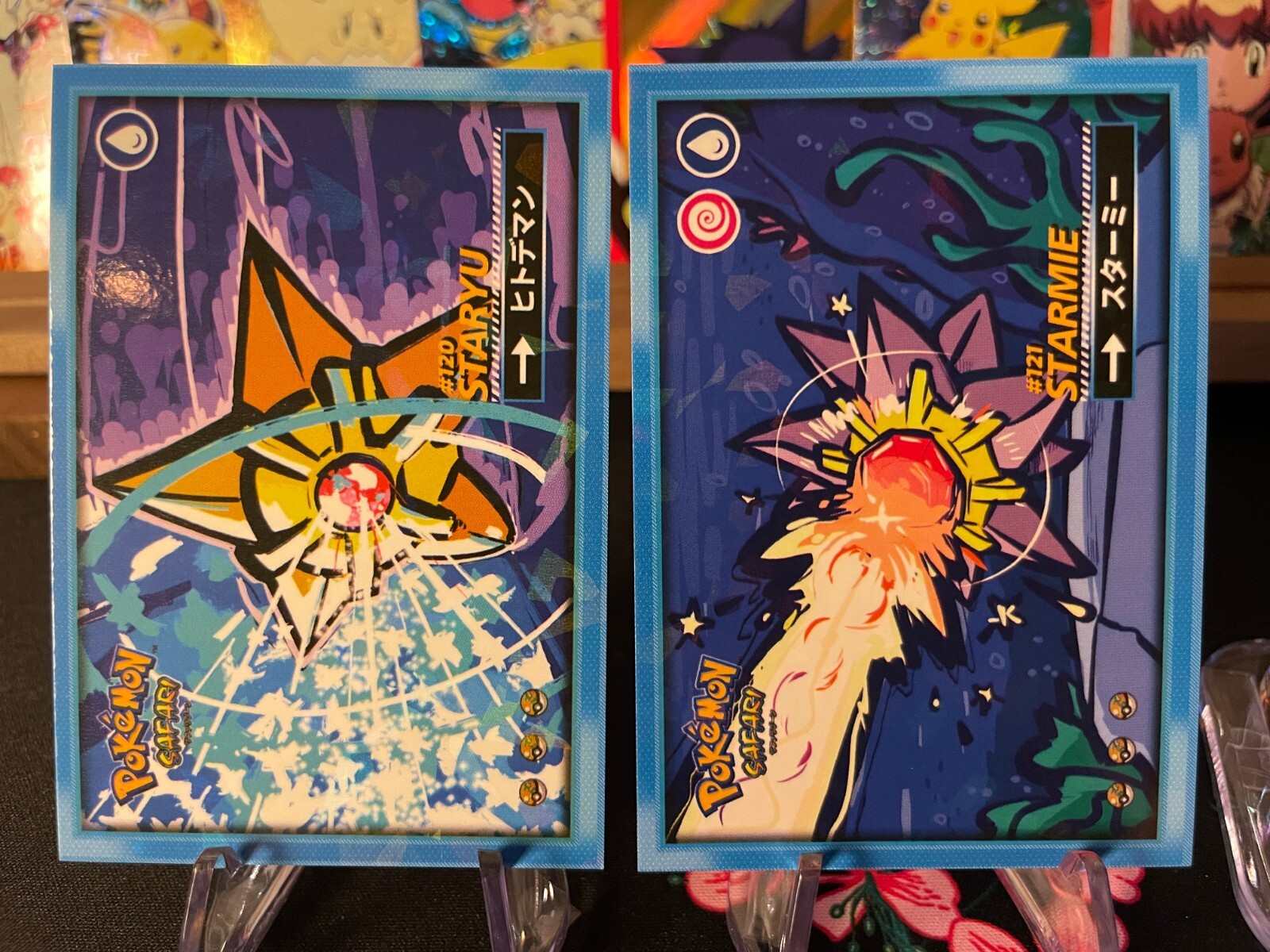 #120-121 Starmie Staryu Cracked Ice Holo Flash Edition Safari 2025 Pokemon Card