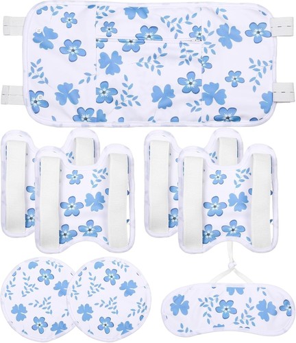 8 Pcs Castor Oil Pack Wrap Set Reusable Organic Castor Oil Wrap Adjustable