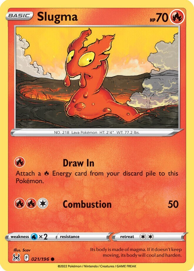 pokemon card slugma Slugma - SWSH11: Lost Origin [REVERSE HOLO]