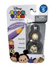 Tsum Tsum Pastel Parade Series 5 Goofy, Pluto and Mickey Mouse Figures