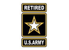 4" us military army of one retired bumper sticker decal usa made