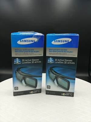 Samsung 3D Active Glasses Quan. 2 SSG-3050GB Smart TV New Open Box Yrs 2011& up