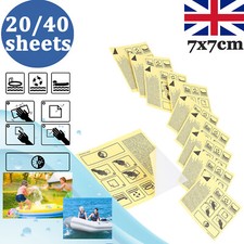 40 x Inflatable Repair Kit Puncture For Pools Airbeds Hot Tub Patches Heavy Duty
