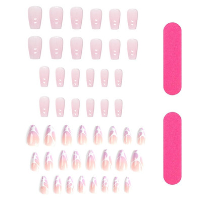 Nagelfolien Gradient UV Gel Nagel Sticker selbstklebend Nail Wraps für schwache