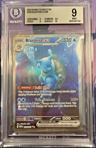 Blastoise ex graded BGS 9 for sale on eBay