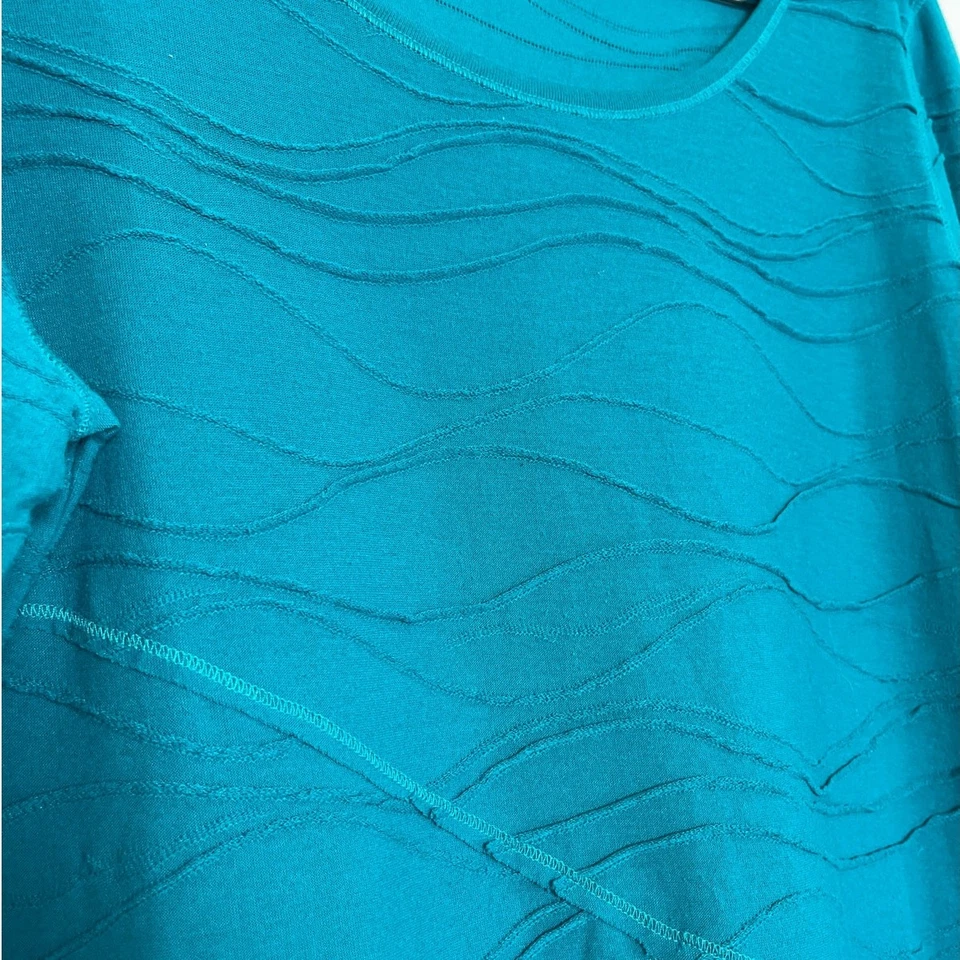 Camiseta de manga larga con textura REI para mujer talla XL verde azulado agujeros para el pulgar al aire libre camping caminata Foto 4 de 4