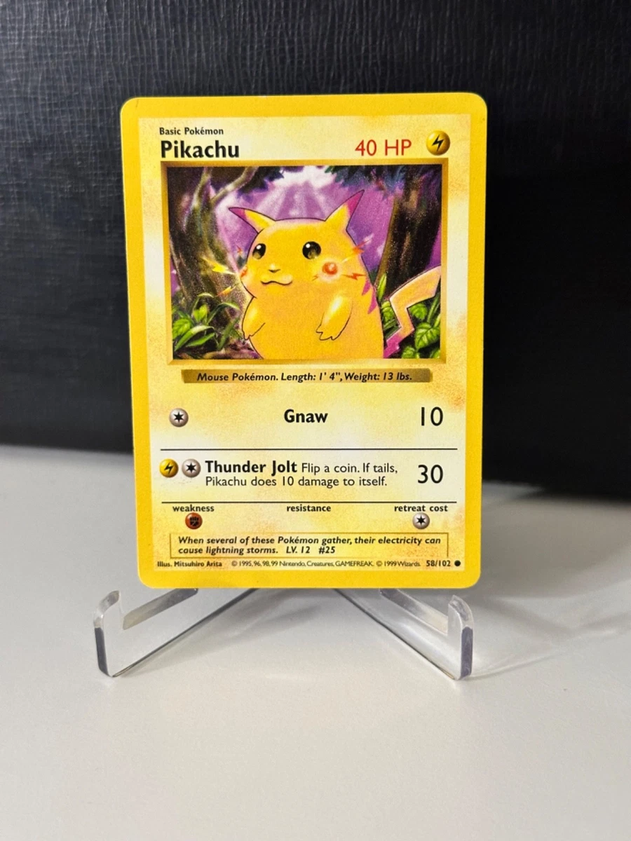 Pikachu Pokémon TCG Shadowless Individual Collectible Card Game