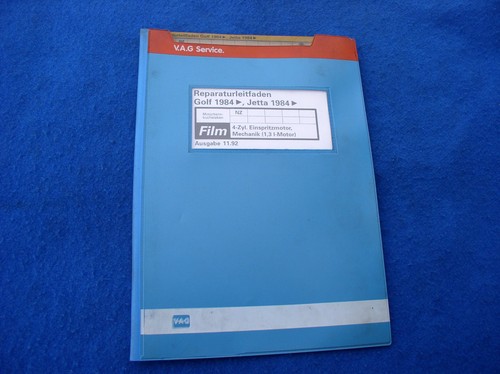 VW Reparaturleitfaden FILM VW Golf Jetta 1984 → 4 Zyl Einspritzmotor Mechanik NZ