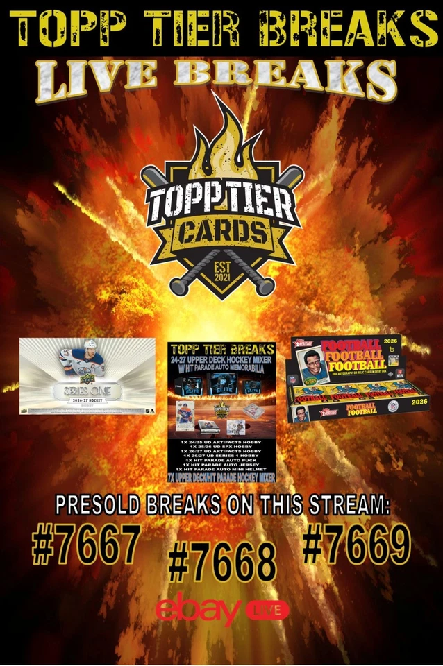 MONDAY NIGHT BREAKS W/NICK-26/27 UD S1, HOCKEY MIXER, & HERITAGE FOOTBALL