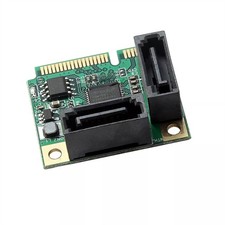Mini PCI-Express to 2 Ports SATA 3.0 6Gb/s with Expansion Card Single Chip