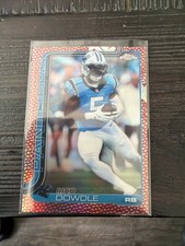 NEW 2025 NFL Topps Chrome RICO DOWDLE Pigskin Refractor Panthers #43 SP