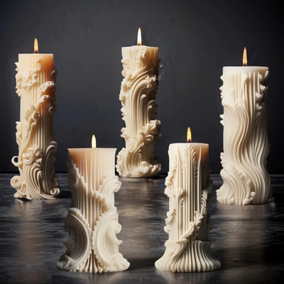 #ad #ad European Cylinder Silicone Mold DIY Minimalist Pillar Gift Candle Mold Lot $13.88
