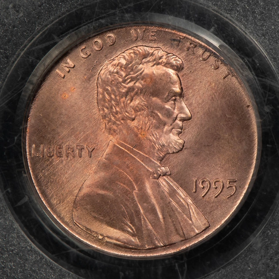 1995 1c Lincoln Memorial Cent - DDO Double Die Obverse -  PCGS MS 65 RD - B5207 - Image 3 of 4