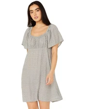 Cleo + Wolf Women's Arlo Flutter Sleeve Printed Mini Dress - CLSP24D71-BL