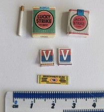 Action Man Smoking Bundle Vintage Lucky Strike Cigarettes Match Books Gum 1/6