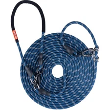 Heavy Duty Dog Leash 65FT Long Training Tie Out Cable w/ Padded Handle